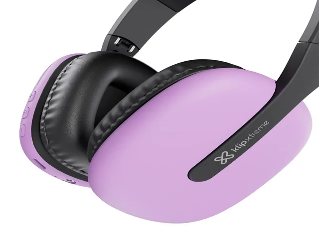 Klip Xtreme - KWH-010PR - Audífonos - Para Audio Hogar / Para Electrónica Portátil / Para Audio Profesional / Para Teléfono Celular - Inalámbricos - 25Hrs-Púrpura-BT