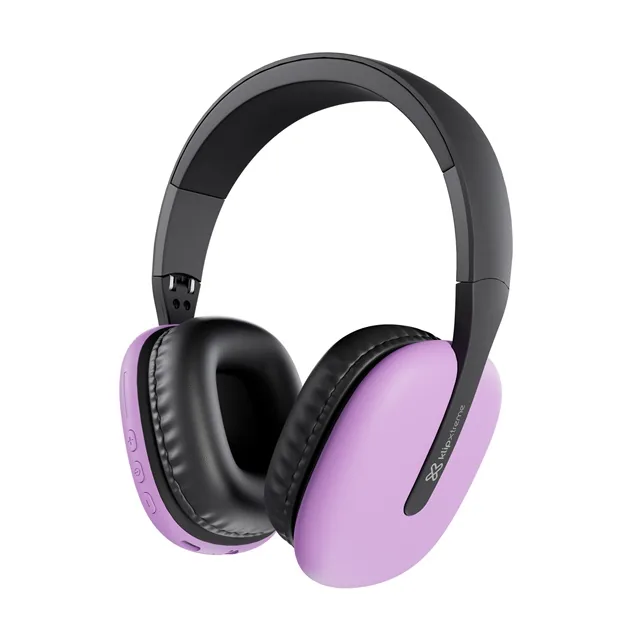 Klip Xtreme - KWH-010PR - Audífonos - Para Audio Hogar / Para Electrónica Portátil / Para Audio Profesional / Para Teléfono Celular - Inalámbricos - 25Hrs-Púrpura-BT