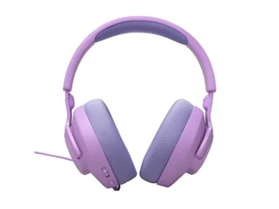 JBL Quantum 100M2 - Audífonos con diadema - Cableado - Púrpura- Respuesta de frecuencia 20 Hz - 20 kHz-Conector de 5.5mm -Tipo de micrófono Asta desmontable