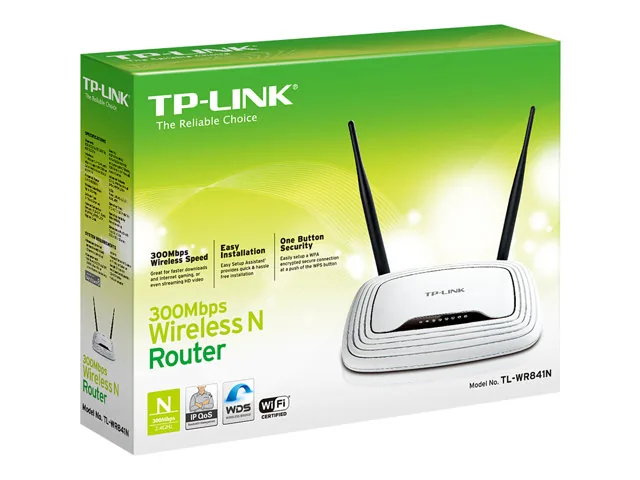 TP-LINK TL-WR841N Router inalámbrico N a 300 Mbps - Router inalámbrico Switch de 4 puertos 2,4 GHz