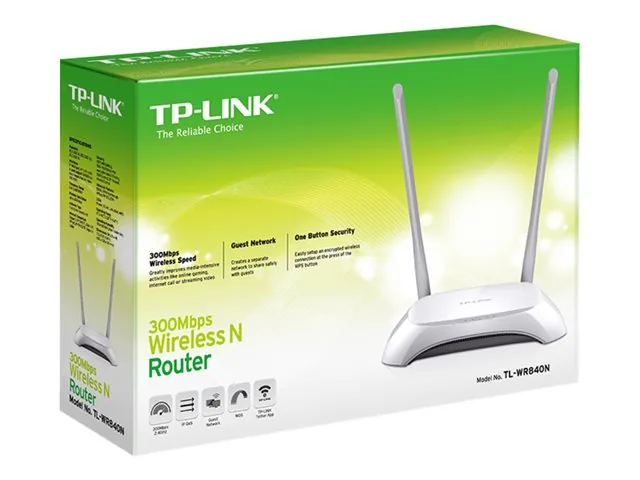 TP-LINK TL-WR840N - Router inalámbrico Switch de 4 puertos 2,4 GHz