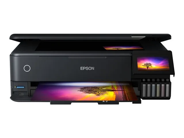 Epson EcoTank L8180 - Impresora multifunción - color - chorro de tinta-A3 (material)-hasta 16 ppm (impresión)-100 hojas-USB 2.0, LAN, Wi-Fi(n)