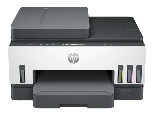 HP Smart Tank 750 All-in-One - Impresora multifunción - color - chorro de tinta-rellenable-Letter A (216 x 279 mm)/A4 (210 x 297 mm) (original)-A4/Legal (material)-hasta 13 ppm (copiando)-hasta 15 ppm (impresión)-250 hojas-USB 2.0, LAN, Wi-Fi(n), Bluetoot