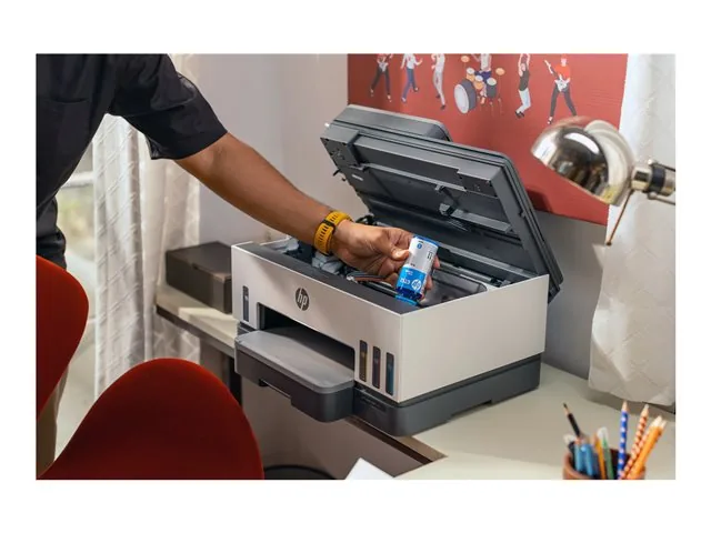 HP Smart Tank 790 All-in-One - Impresora multifunción - color - chorro de tinta-rellenable-Letter A (216 x 279 mm)/A4 (210 x 297 mm) (original)-A4/Legal (material)-hasta 13 ppm (copiando)-hasta 15 ppm (impresión)-250 hojas - 33.6 Kbps-USB 2.0, Bluetooth, 