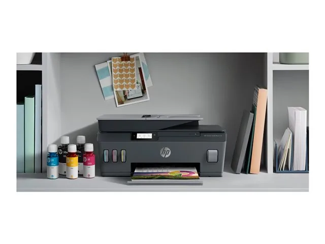 HP Smart Tank 530 - Impresora multifunción - color - chorro de tinta-Legal (216 x 356 mm) (original)-A4/Legal (material)-hasta 10 ppm (copiando)-hasta 11 ppm (impresión)-100 hojas-USB 2.0, Wi-Fi(n), Bluetooth