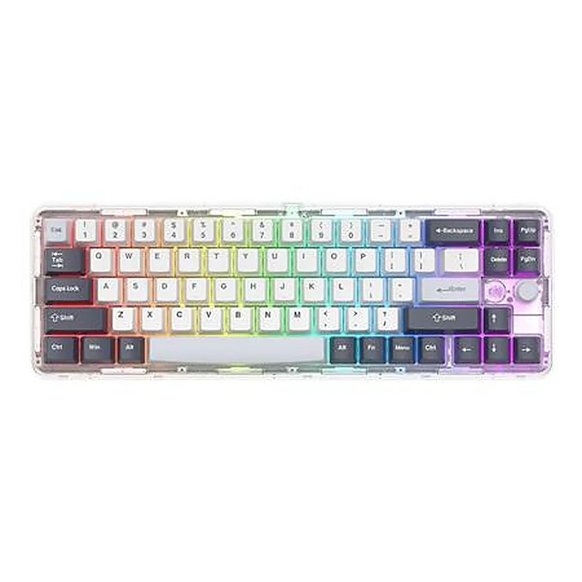 TECLADO MECANICO INALAMBRICO FANTECH MK911 VIBE EPIC GREYSCALE MAXFIT70