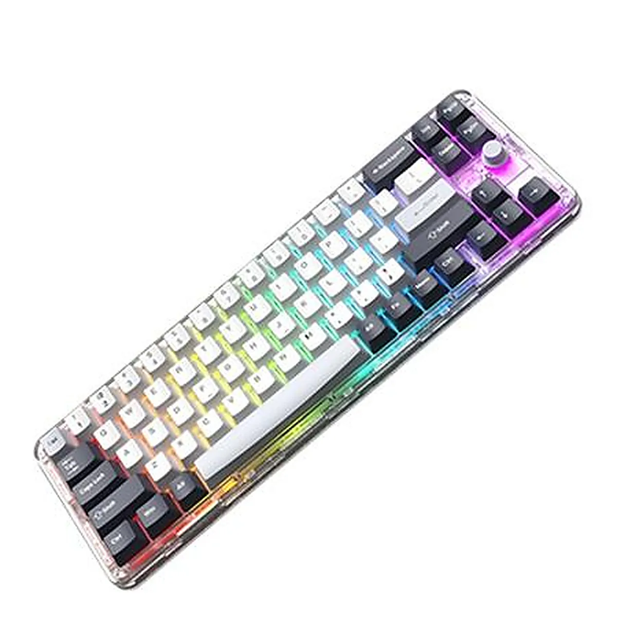 TECLADO MECANICO INALAMBRICO FANTECH MK911 VIBE EPIC GREYSCALE MAXFIT70