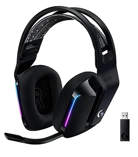 HEADSET INALAMBRICOS GAMING LOGITECH G733 BLACK 981-000863 (AURICULAR)