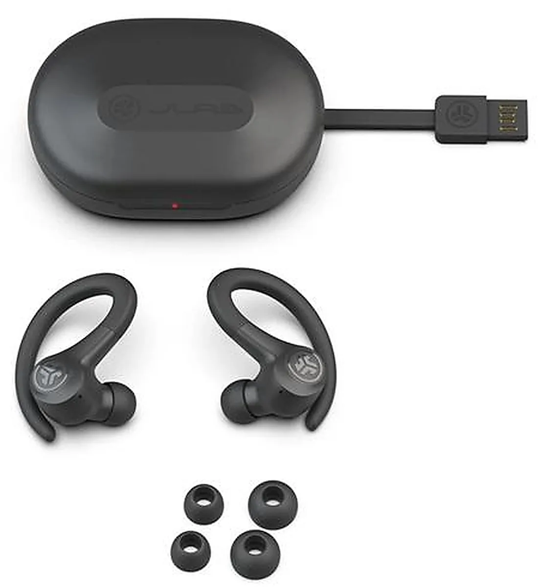 AUDIFONOS INALAMBRICOS JLAB GO AIR SPORT TW GRAPHITE EBGAIRSPRTRBLK124
