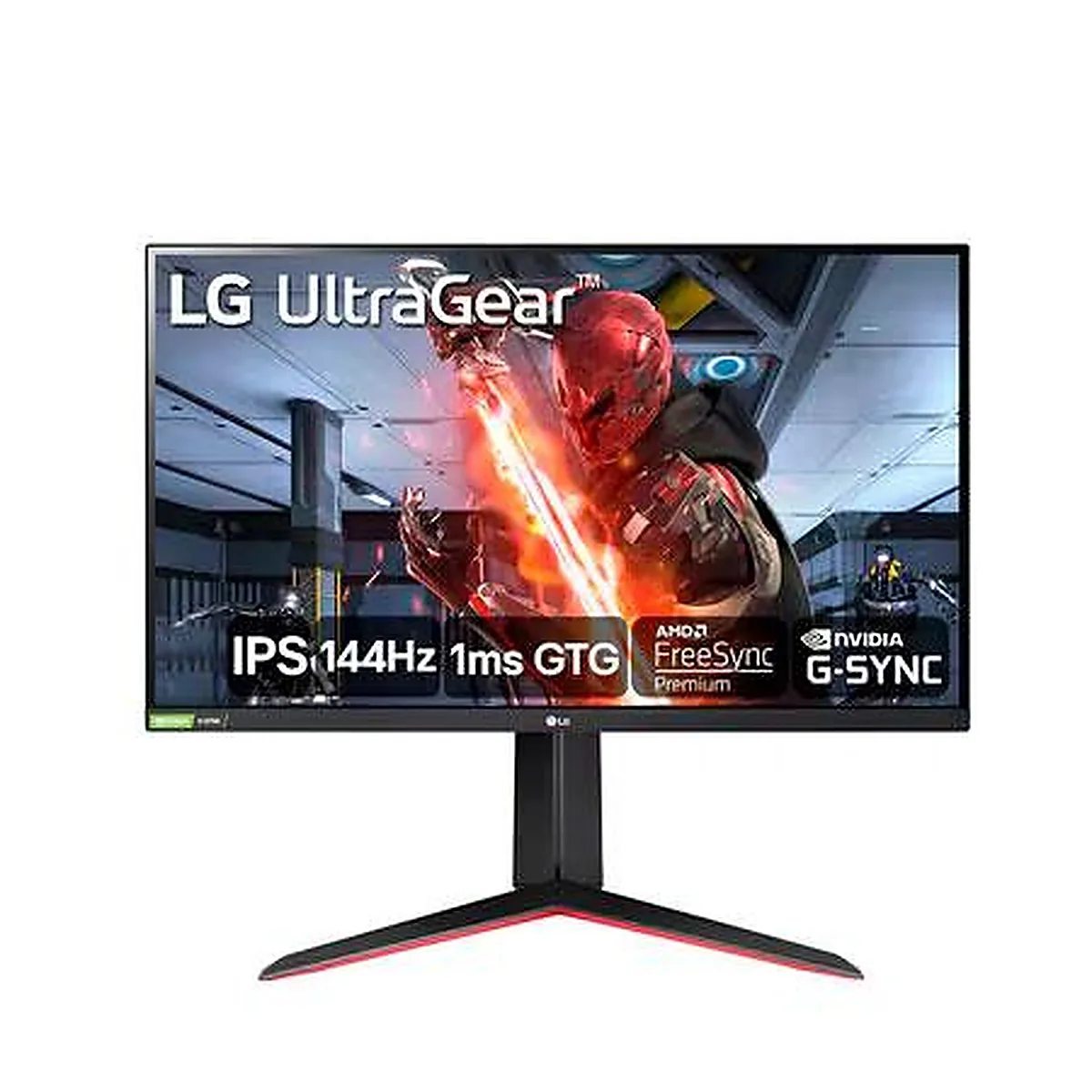 MONITOR LG 27'' 27GN65R-B FHD 1920x1080 144Hz DP HDMI PLANO
