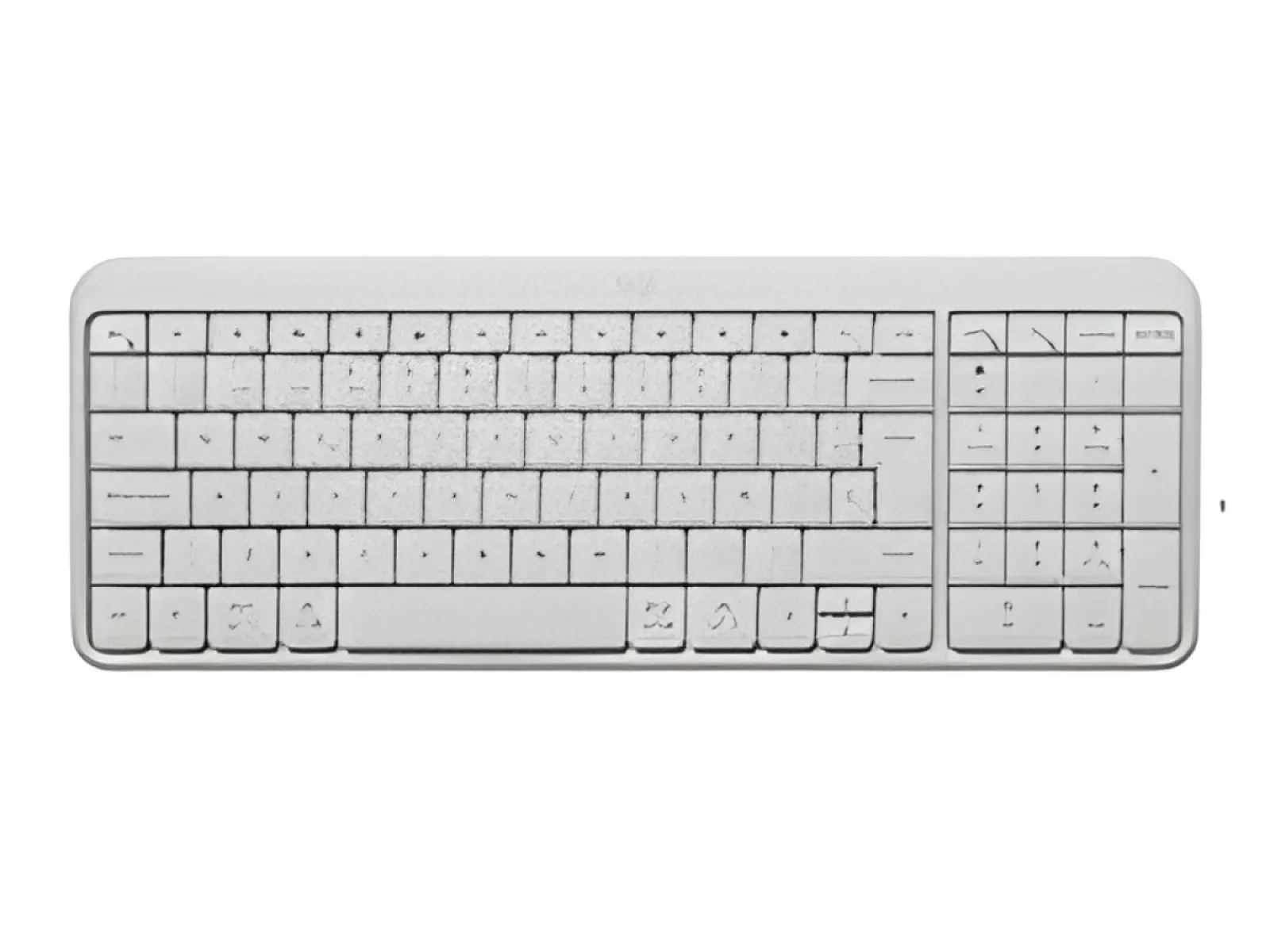 Logitech-K250 Compact Bluetooth Wireless Keyboard - Spanish Off-White