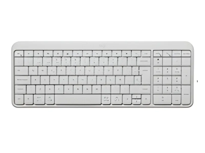 Logitech-K250 Compact Bluetooth Wireless Keyboard - Spanish Off-White