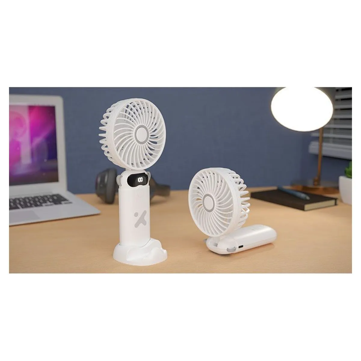 Xtech XTA-900 - Ventilador de refrigeración - Mini ventilador recargable de 6 velocidades
